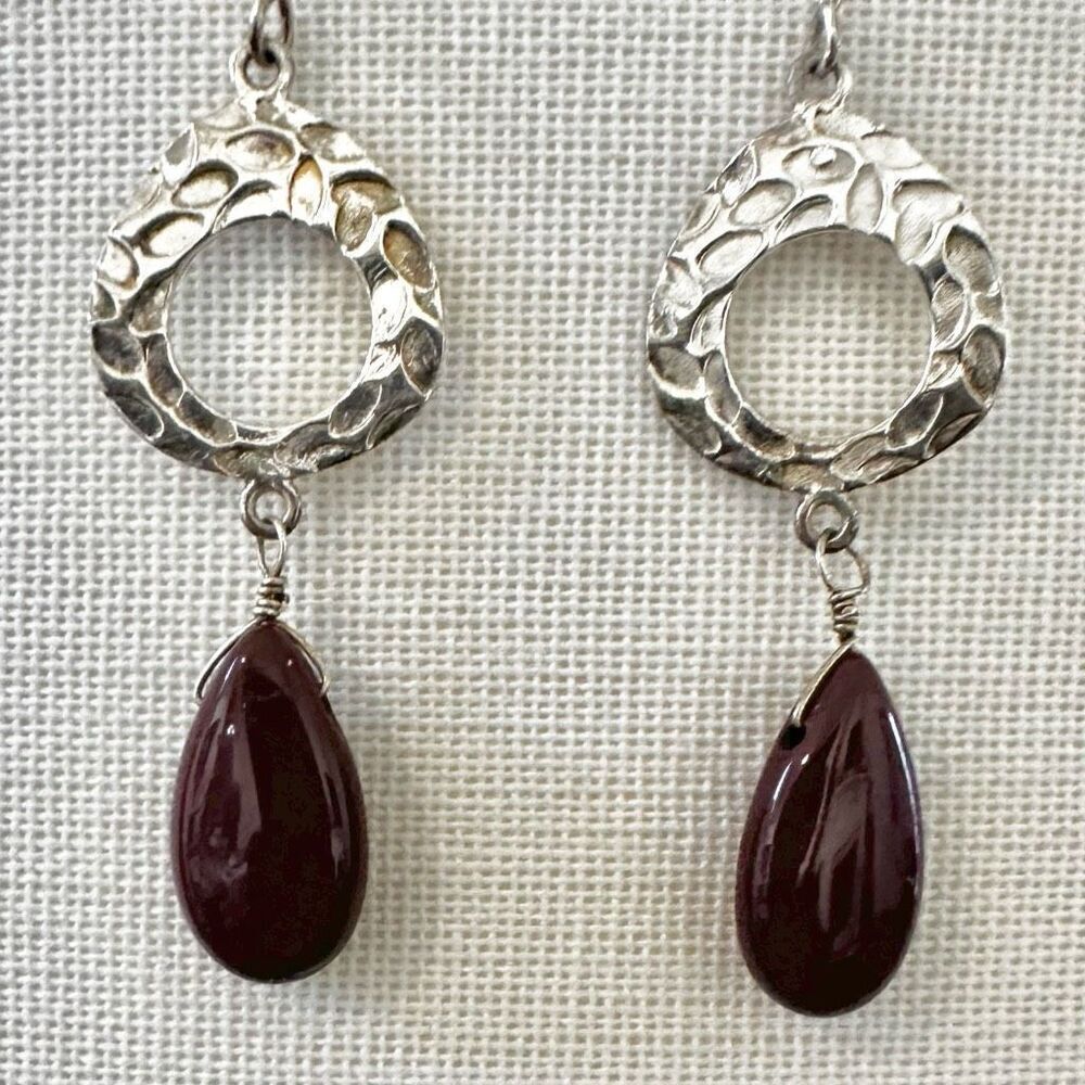LUC 925 Sterling Silver Lucas Lameth Dangle Drop  Earrings